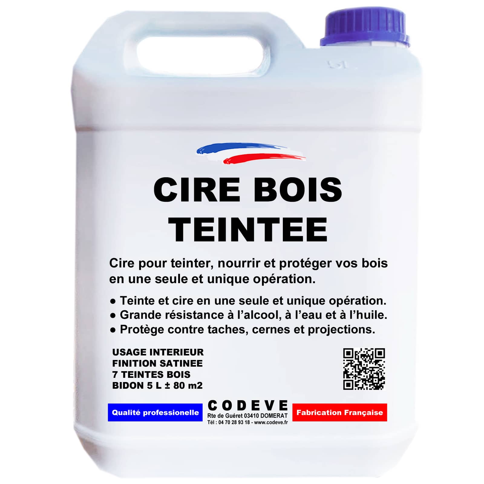 Cire Bois Teintee 5 L Codeve Bois Incolore Pour L entretien De cire-bois-teintee-5-l-codeve-bois-incolore-pour-l-entretien-de