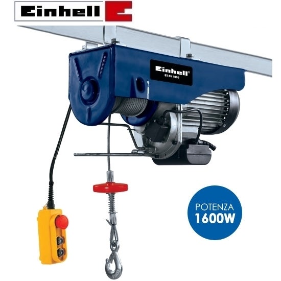 Paranco/Argano/Montacarico/Montacarichi elettrico 500/999Kg Einhell - BT-EH 1000