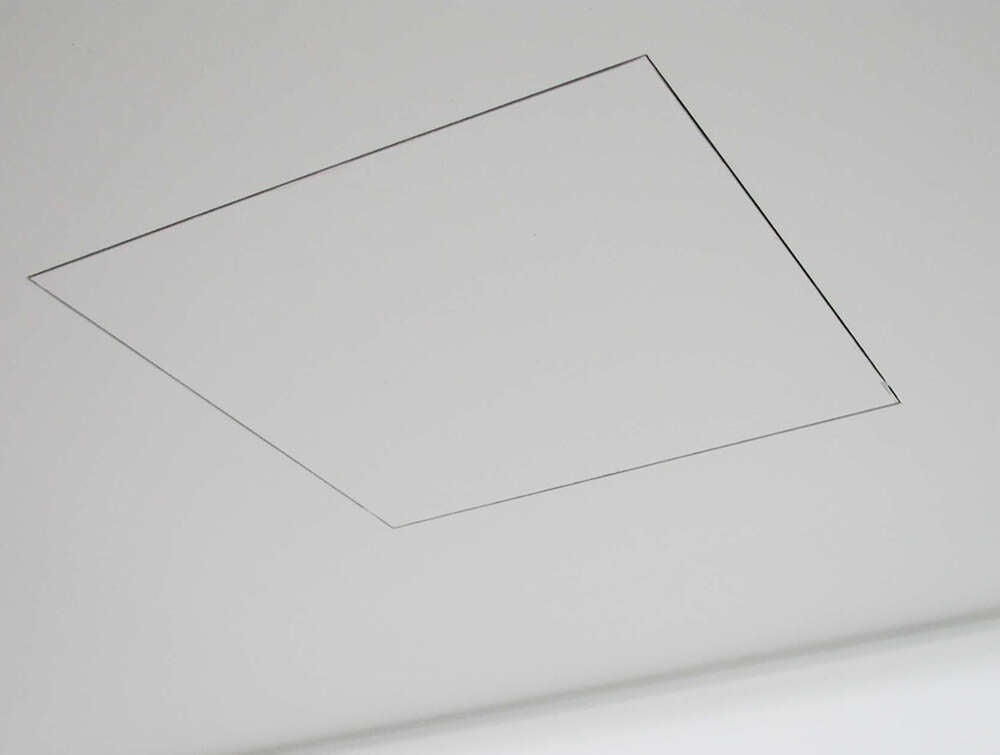 Volet d'enregistrement 300 x 300 laqué blanc (RAL 9016) pour plaques de plâtre - 3