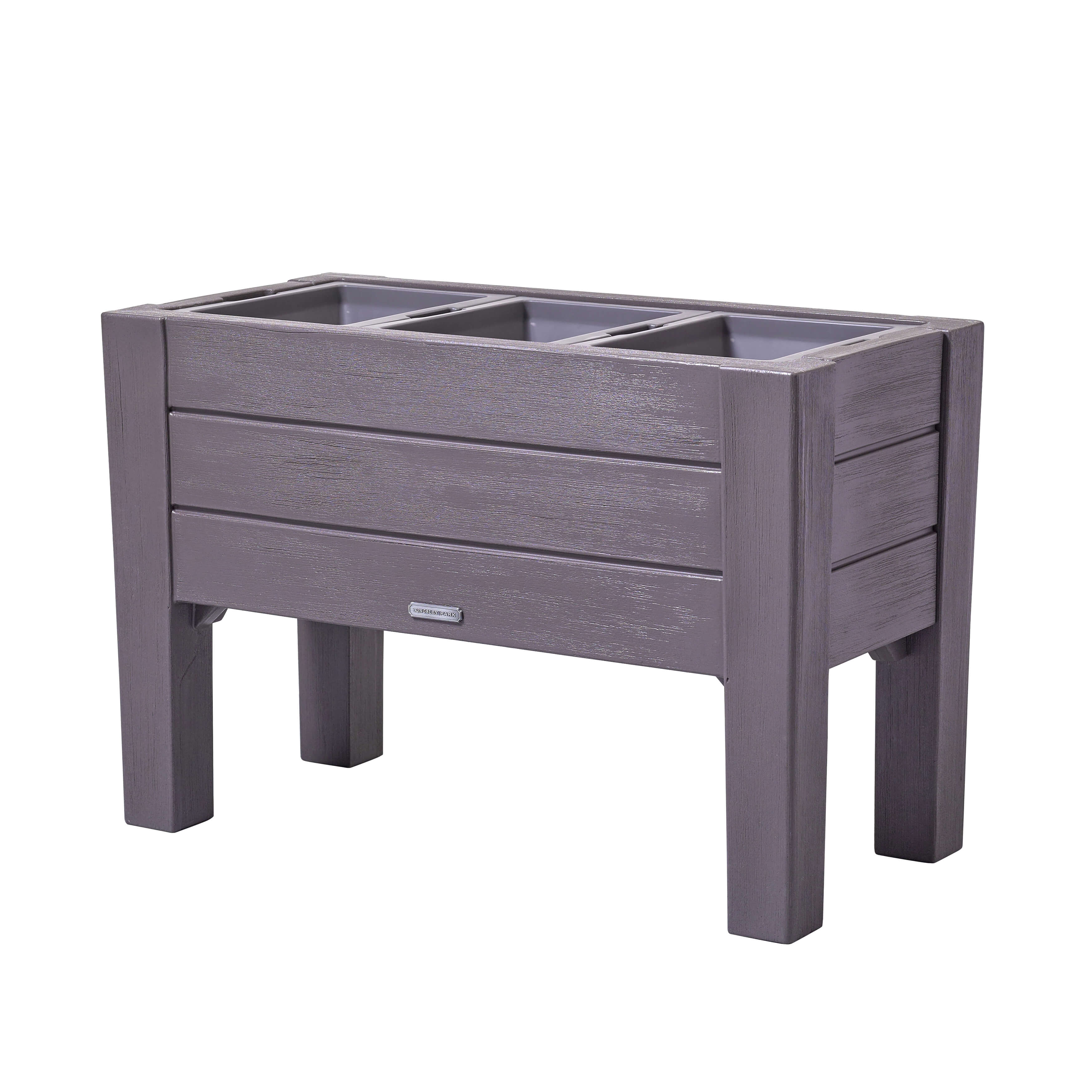 Sass & Belle Mojave Smaltato Grigio Fioriera su Gambe Vaso per Piante