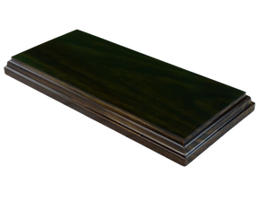Base Rettangolare Con Angoli Arrotondati. Finitura Vernice Noce - 9