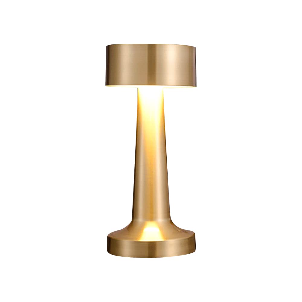 Lámpara de mesa inalámbrica, lámpara de escritorio recargable, lámpara de mesa regulable con sensor táctil, brillo de 3 niveles, lámpara de noche