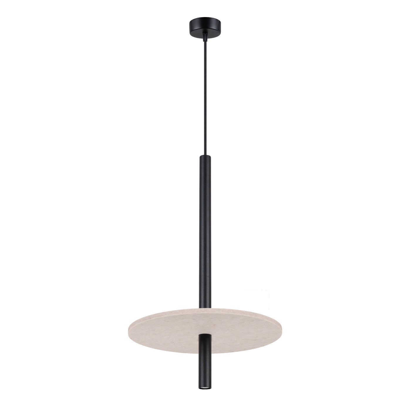 Lampa sufitowa filcowy krążek FELTRO beżowa 1xG9x8W filc wym:126x30x30cm IP20 Sollux Lighting