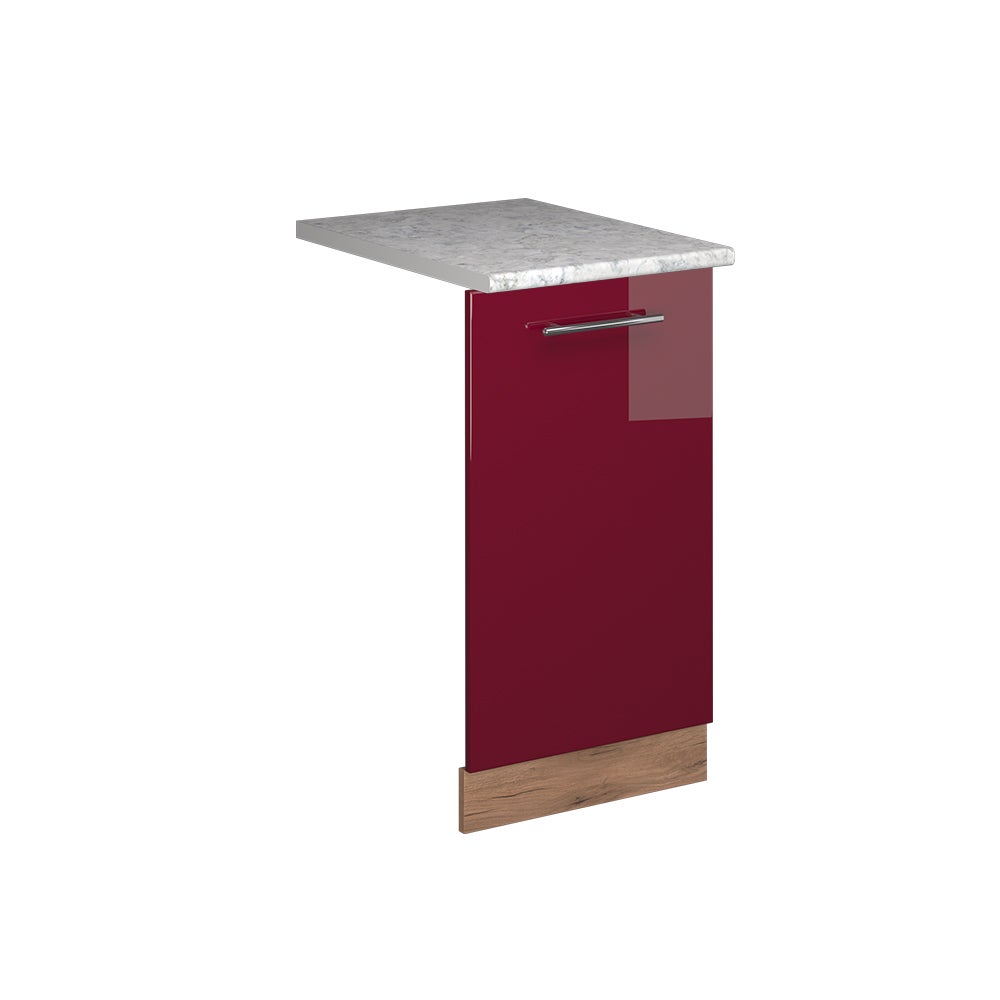 Vicco Panel przedni zmywarki Fame-Line, Bordowa Czerwień wysoki połysk, 45 cm , BP Marmur