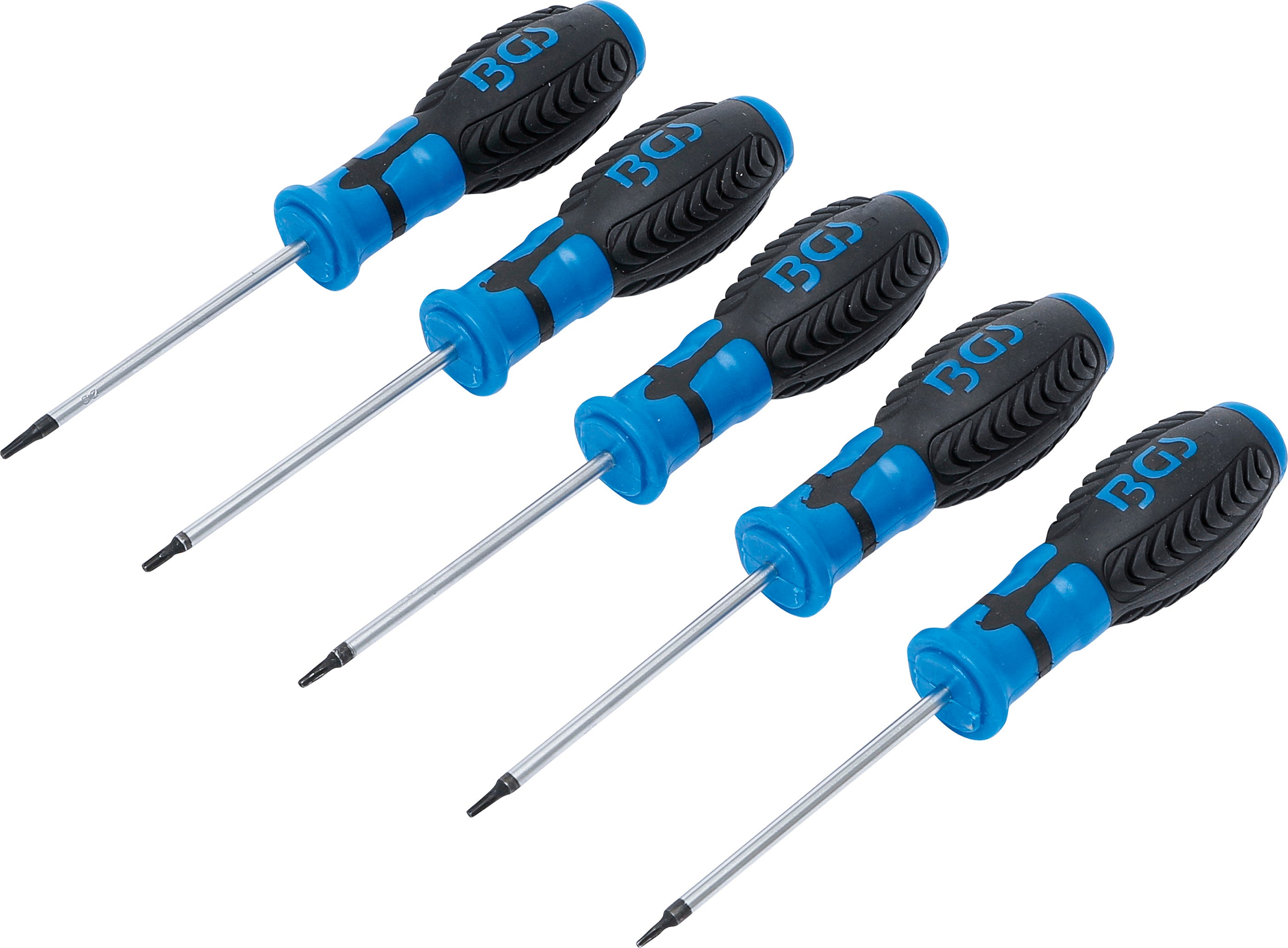 BGS Zestaw wkrętaków T-profil (do Torx) z otworem T6 - T10 5szt. - 6826