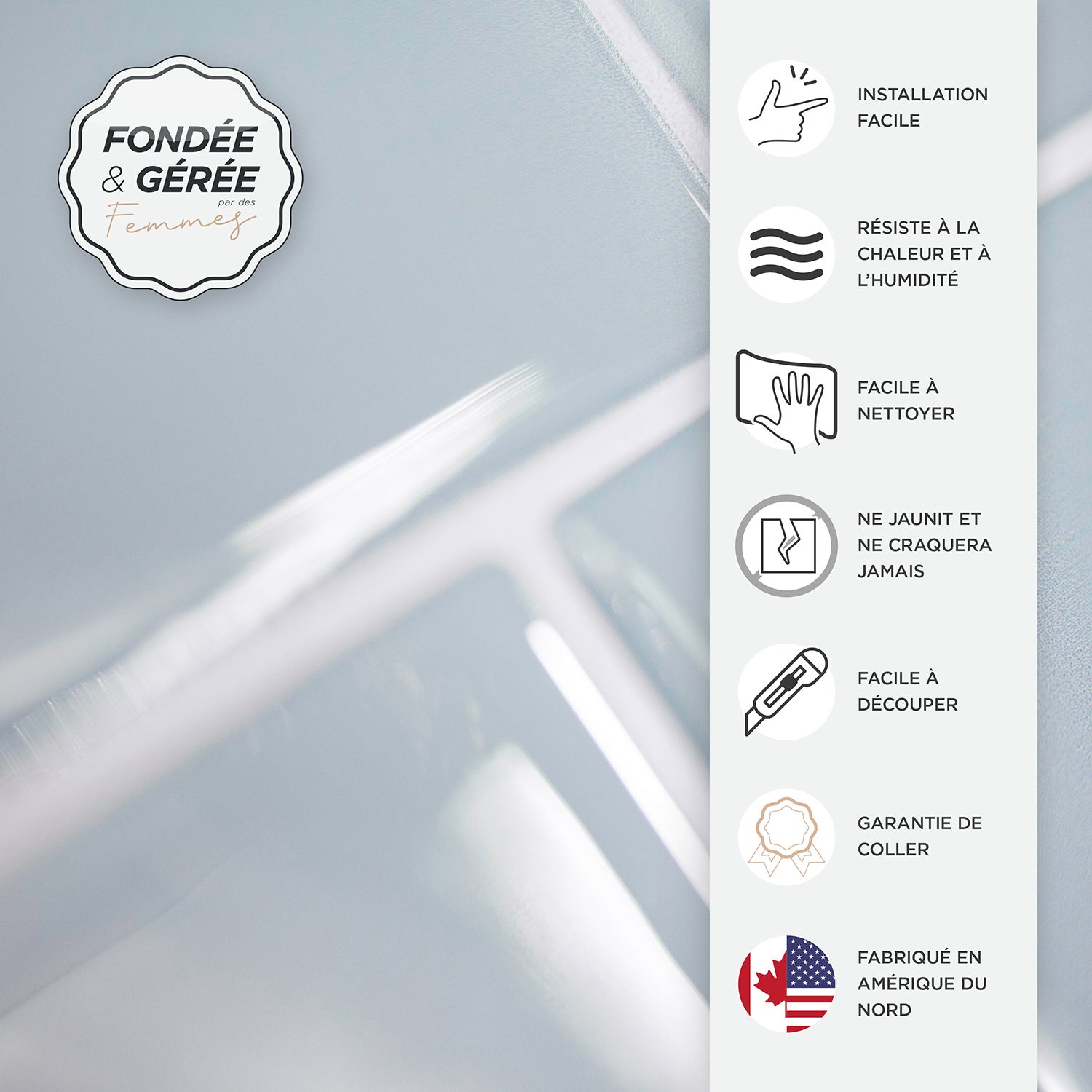 Carrelage adhésif mural x4, 29.36x21.29cm - Smart Tiles Metro Babe sticker décoratif salle de bain & cuisine - 4