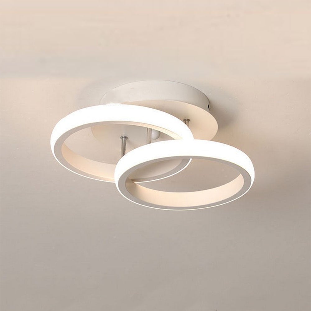 Plafoniera Luce Led Cerchio Cerchi 38w Lampadario Da Soffitto Oro Tonda Design Moderno Per Camera Cucina Naturale 58267815