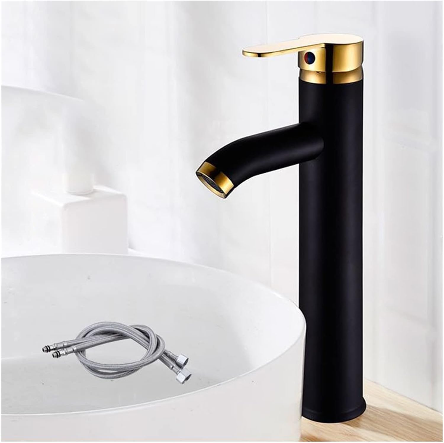 SJQKA Rubinetto Bagno Lavabo Cascata, Miscelatore Lavabo Bagno, Bagno - Foto 8