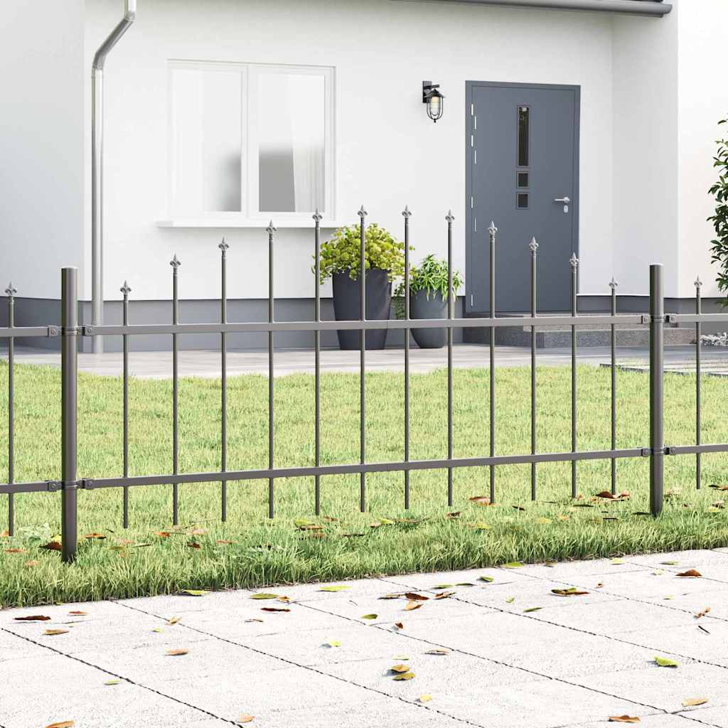 Ogrodzenie Ogrodowe 4 pcs Szary 170 x 140 cm vidaXL