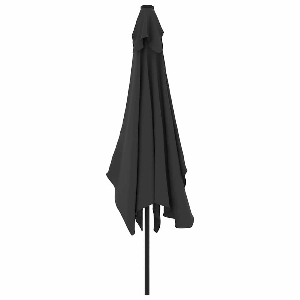 Parasol d'extérieur avec mât en métal 300x200 cm anthracite vidaXL - 5