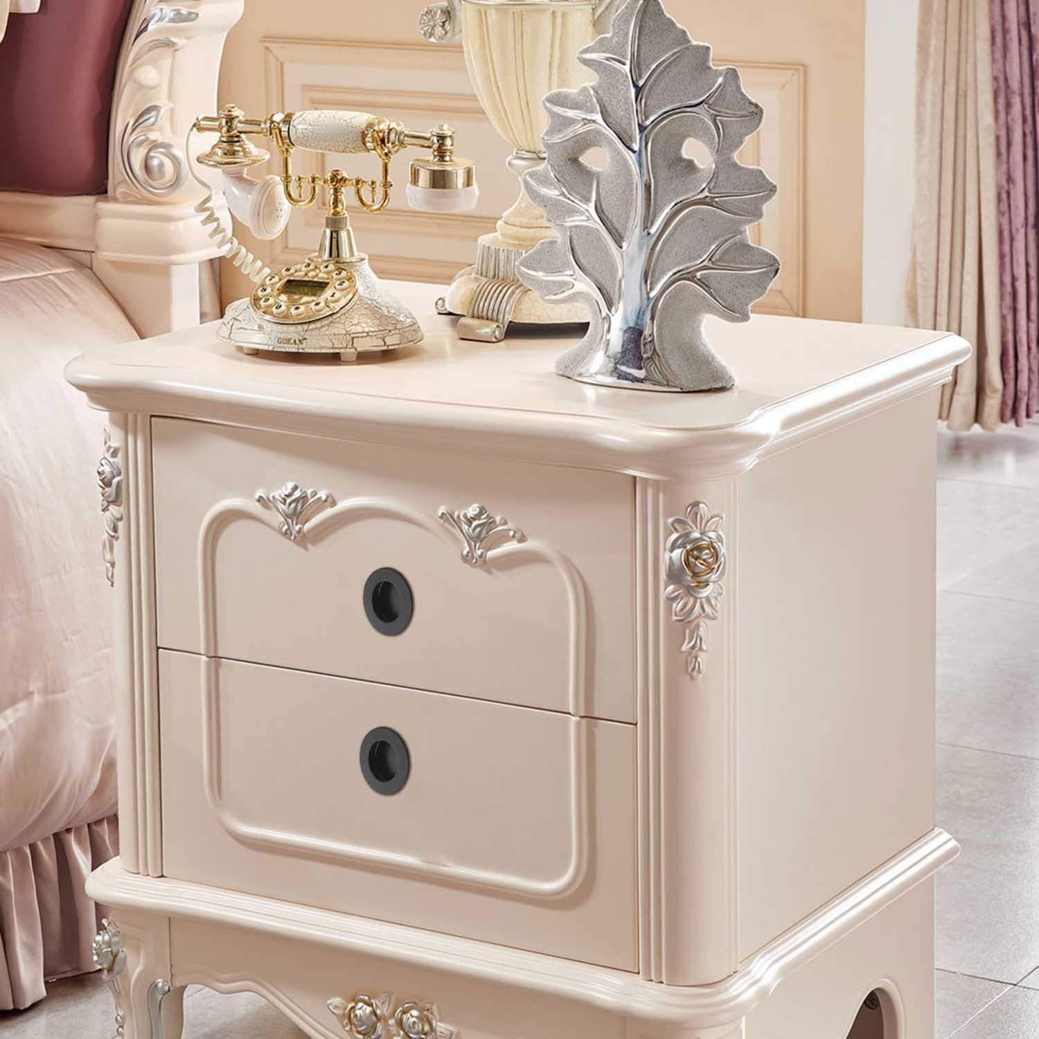 pezzi maniglie rotonde incassate, maniglia per porta scorrevole in acciaio inossidabile 304 da 40 mm, maniglie per mobili nere - 3