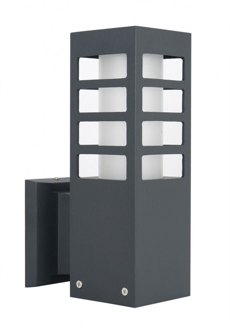 Kinkiet zewnętrzny RADO ciemnoszary 1xE27x18W wym: 25x8x14 cm IP54 SU-MA