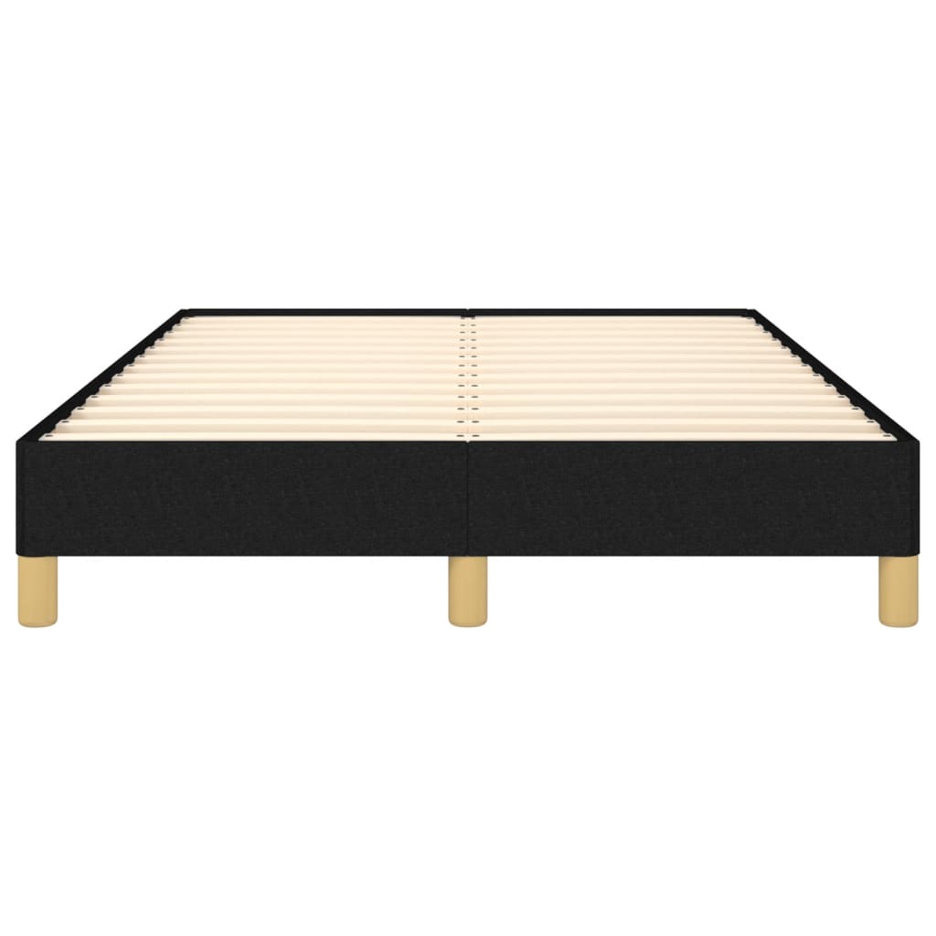 Cadre de lit sans matelas noir 120 x 190 cm en tissu - 5