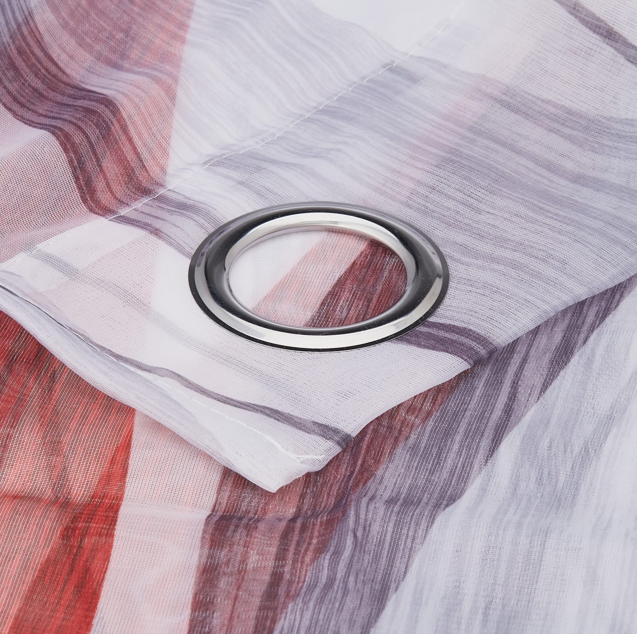 Tenda Stampata Nastro Ondulato - Rosso - 4