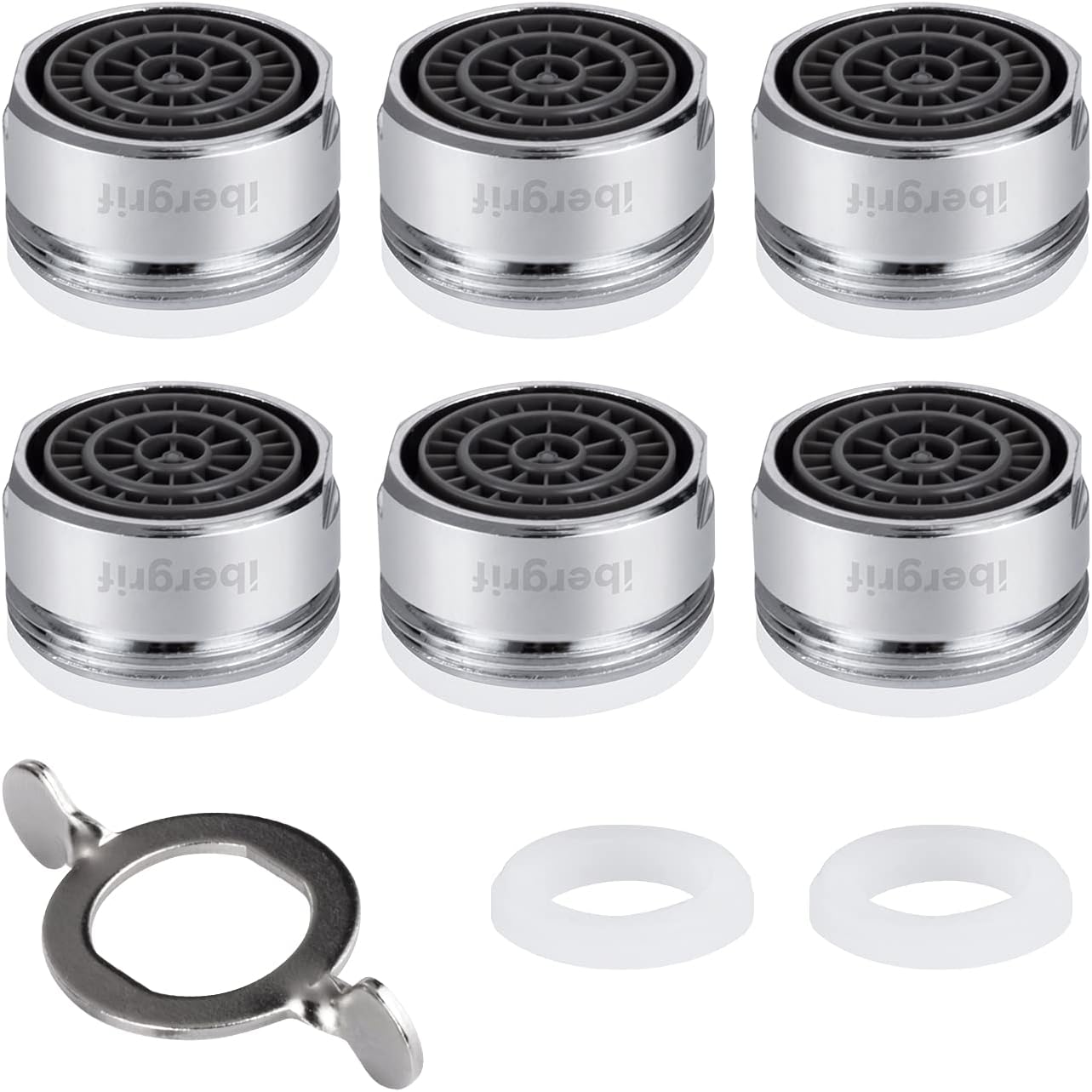 Piese pentru aerator de robinet Ibergrif, economizor de apă, straturi de filtrare, duză de robinet de bucătărie, cheie, garnituri, element filtrant