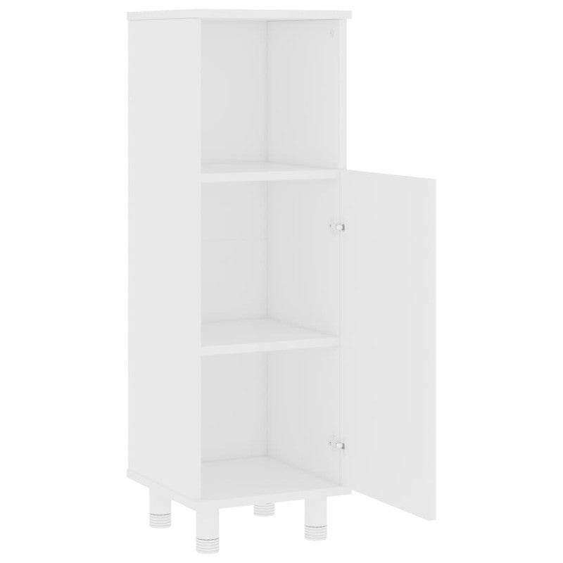 Armoire de salle de bain Blanc 30x30x95 cm Bois d ingénierie - 4
