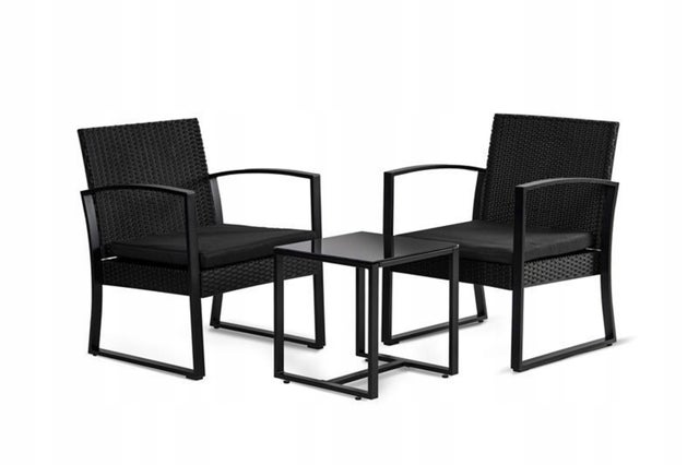 Zestaw mebli balkowowy Santos 2 krzesła + stolik kawowy