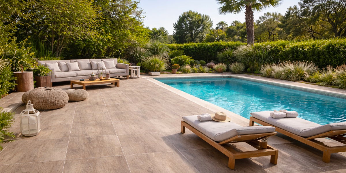 Dalle extérieur sur plots effet bois Laponia marron R11 60*60 cm - Réflex Boutique - 3