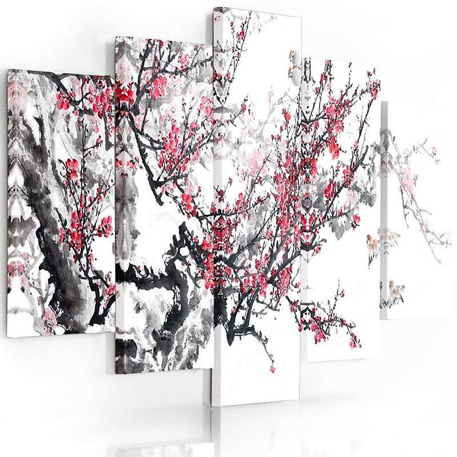 Tableau cerise japonaise - 300 x 140 cm - 2