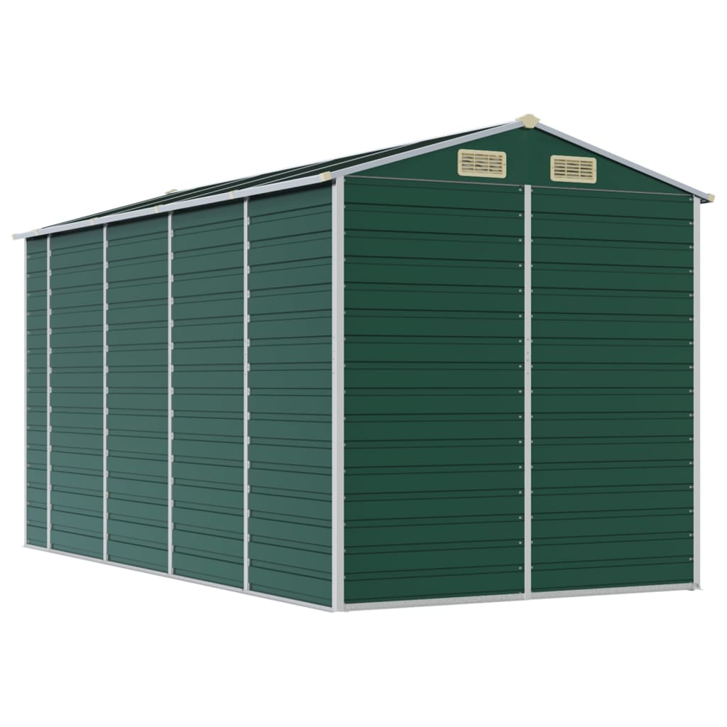 Maison Exclusive - Abri de jardin vert 191x385x198 cm acier galvanisé - 7