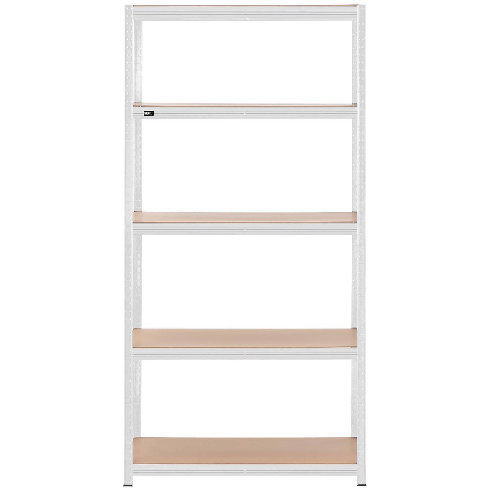 Étagère charge lourde - MSW - Dimensions&nbsp;: 100 x 60 x 200&nbsp;cm - Nombre de tablettes&nbsp;: 5 - 4