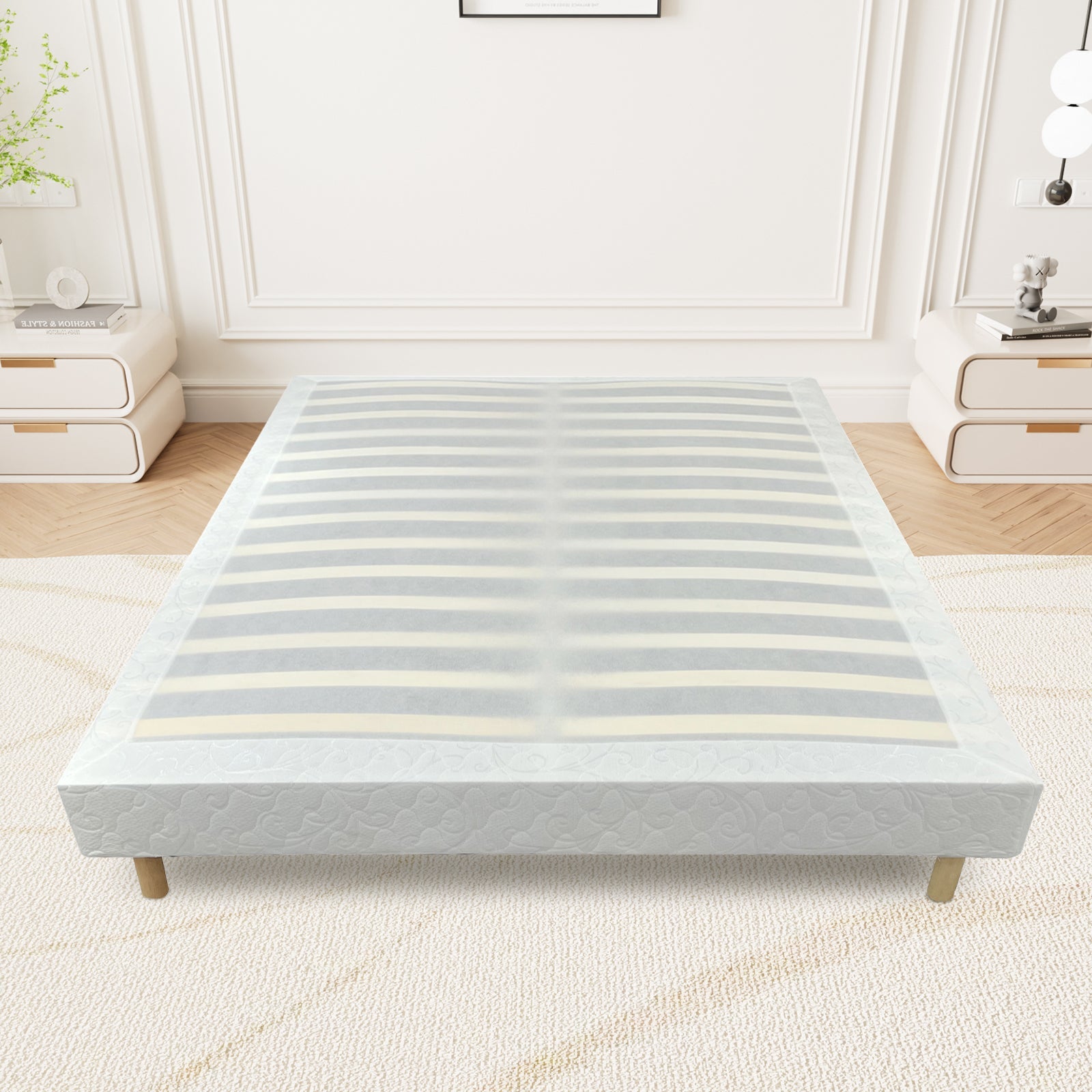 Sommier - KING OF DREAMS - 180x200 cm - Déhoussable - Housse Lavable - 13 Lattes