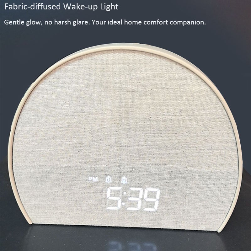 Réveil avec bruit blanc, haut-parleur Bluetooth, horloge réglable pour bébés, adultes et enfants - 6