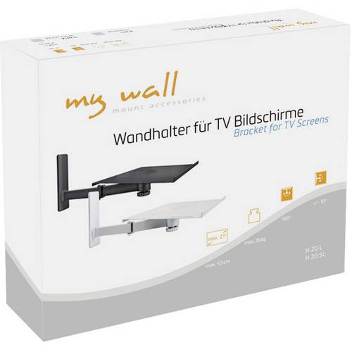 Support mural TV My Wall H 20 L 25,4 cm (10) - 50,8 cm (20) inclinable + pivotant - 3
