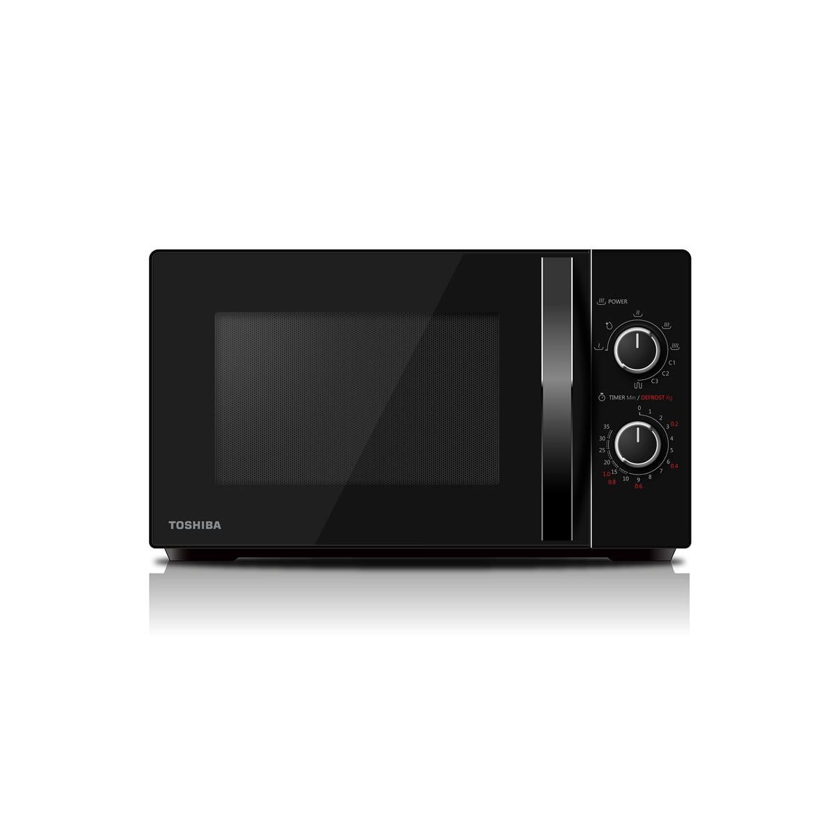 Four à Micro-ondes Solo 23 Litres 800 W - Noir - Commande Rotative, Plateau Tournant 28.5 Cm, Décongélation