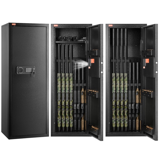 VEVOR ARMOIRE À 8-10 Fusils Empreintes Digitales Mot de Passe Assemblage Requis EUR 215,99 - FR