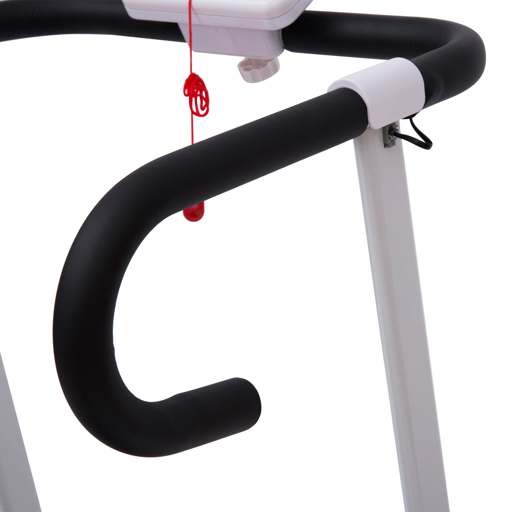 Passadeira dobrável e elétrica de 500w para fitness 1-10km/h com visor lcd e carga máx. 110kg 125x61x118cm - 5