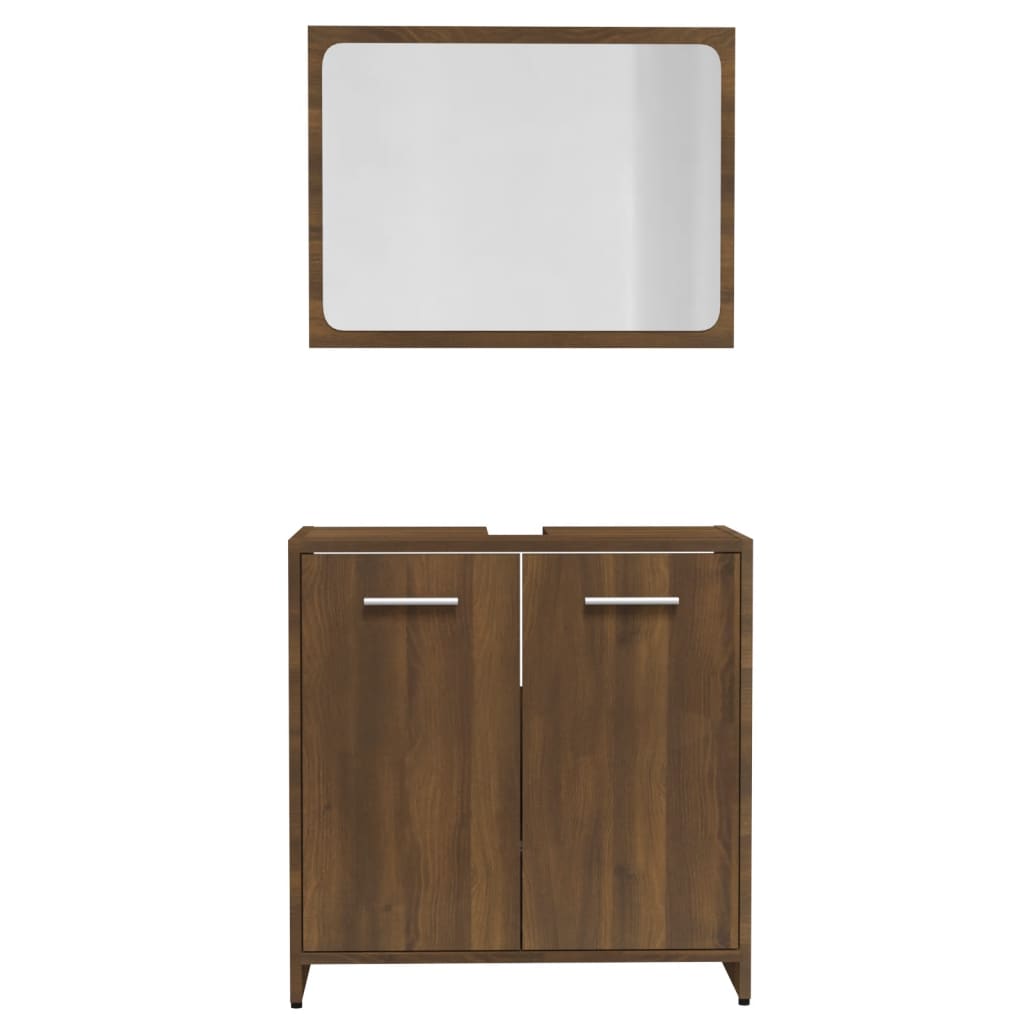 Maison Exclusive - Set Mobili da Bagno Rovere Marrone in Legno Multistrato - 5