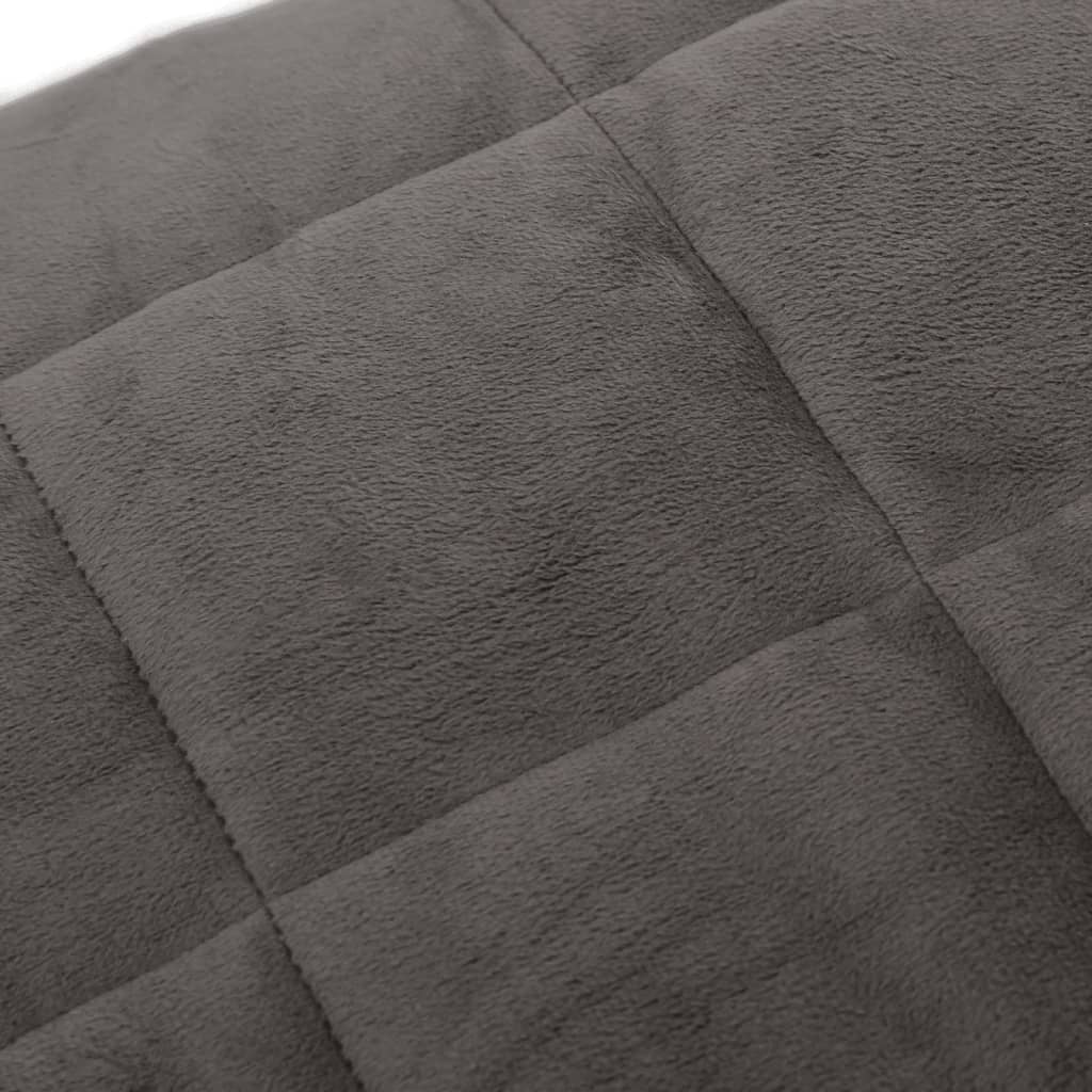 Couverture lestée Gris 150x200 cm 7 kg Tissu vidaXL - 5