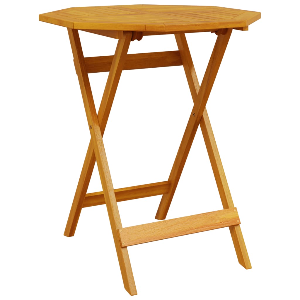 Table pliable de jardin Ø70x75 bois d'acacia massif - 6
