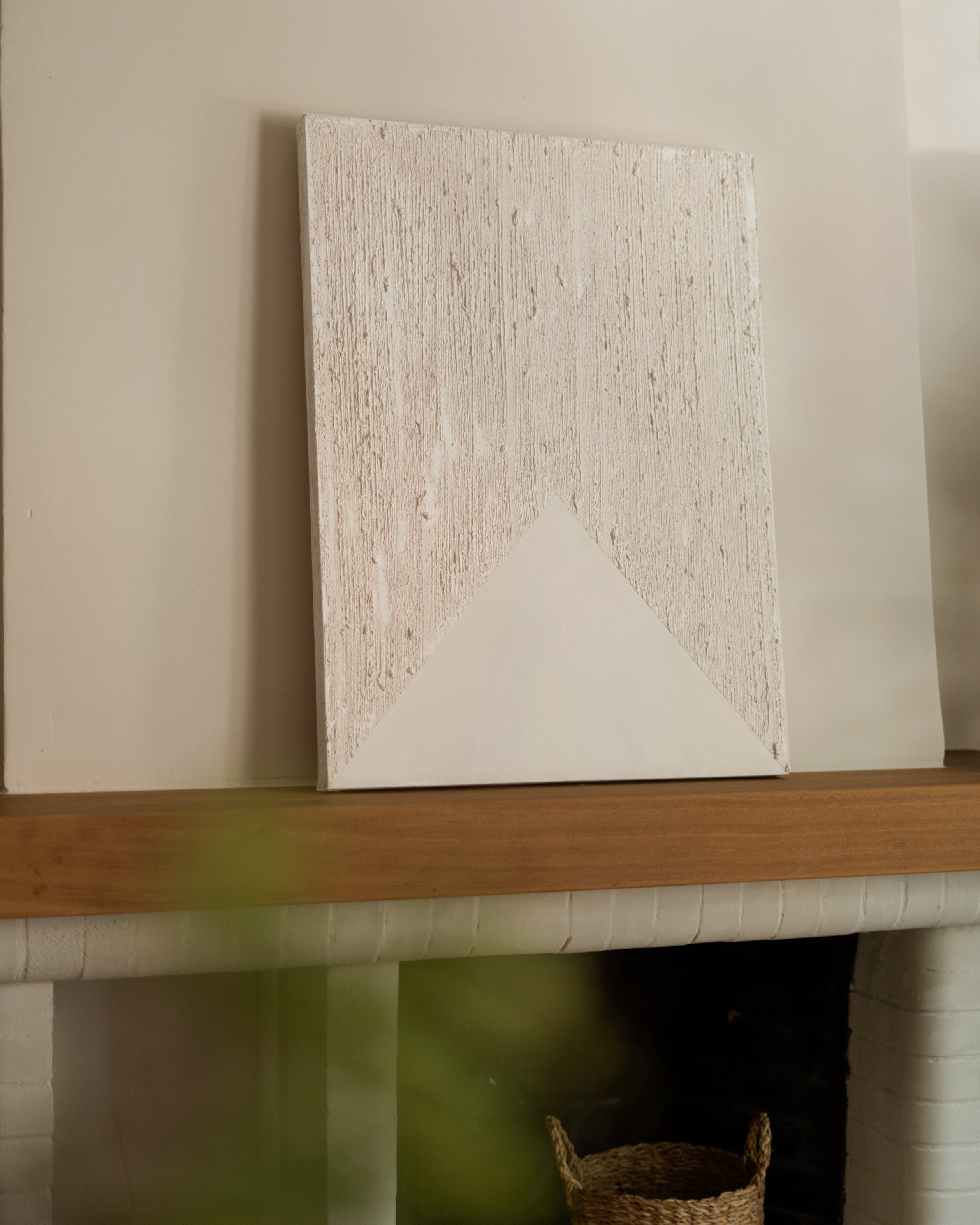 AGNES - Tableau décoratif sur toile de coton avec cadre en bois noir peint à la main à la peinture à l'huile 80x60cm - DECOWOOD - 4