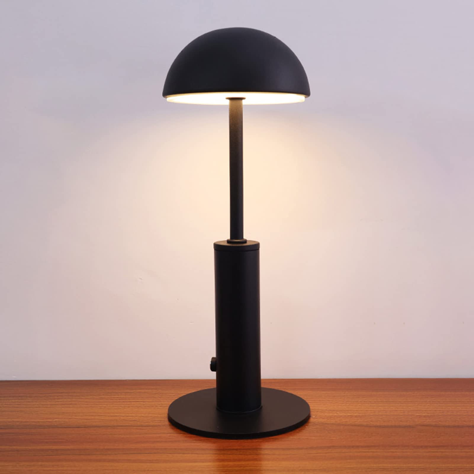 Lampa stołowa LED, ściemniana lampa biurkowa 2000 mAh, 3 temperatury barwowe, mała lampa stołowa do domu, czarna