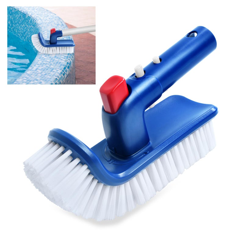 Szczotka do basenu do schodów i narożników, głowica szczotki do basenu, szczotka do czyszczenia basenu, szczotka do dna basenu, do basenu, spa