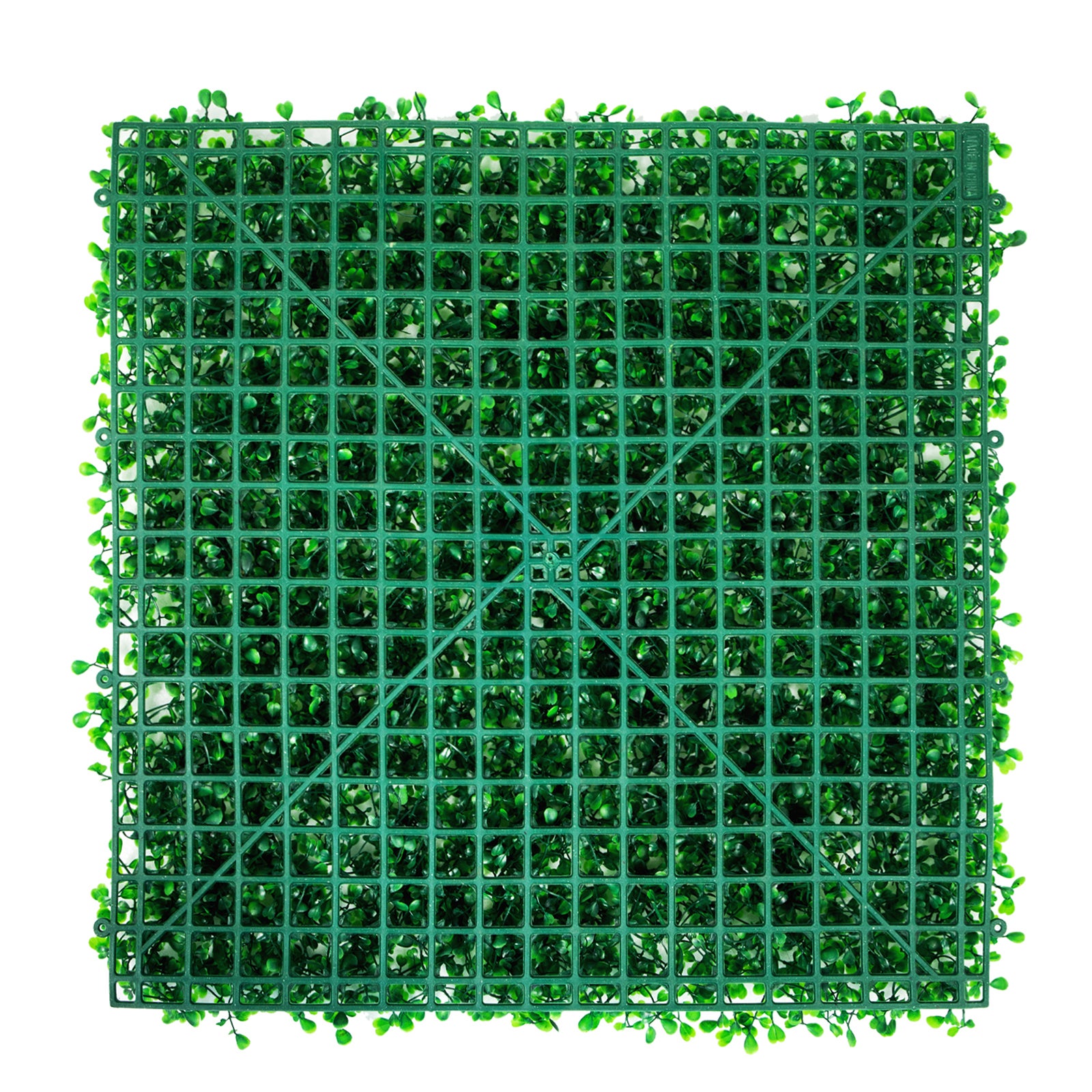 Panneaux de buis artificiels,lot de VEVOR 12,tapis mural de haie buis,248 x 248 mm,mur fond en gazon artificiel,écran confidentialité contre UV - 9