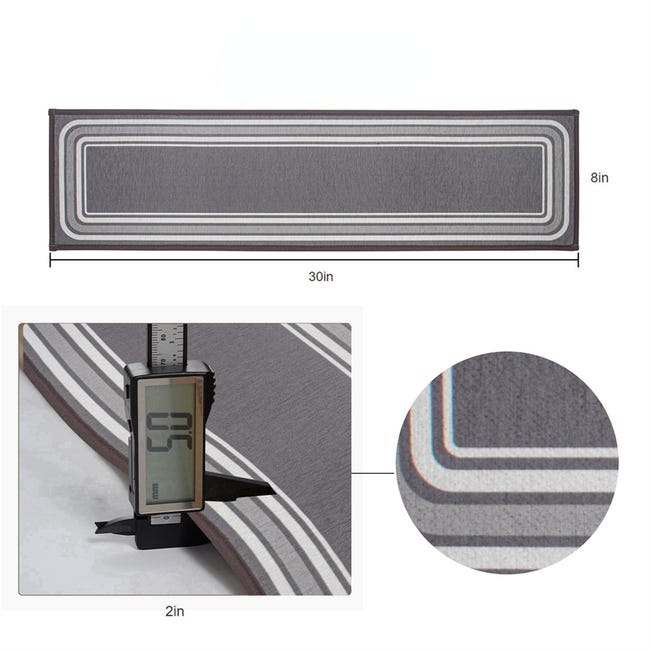 EMMEVI Tapis antidérapant pour Couloir, au mètre, h 67 cm, sur Mesure Moquette absorbante Vert EMMEVI Tapis antidérapant pour Couloir, au mètre, h 67 cm, sur Mesure Moquette absorbante Vert