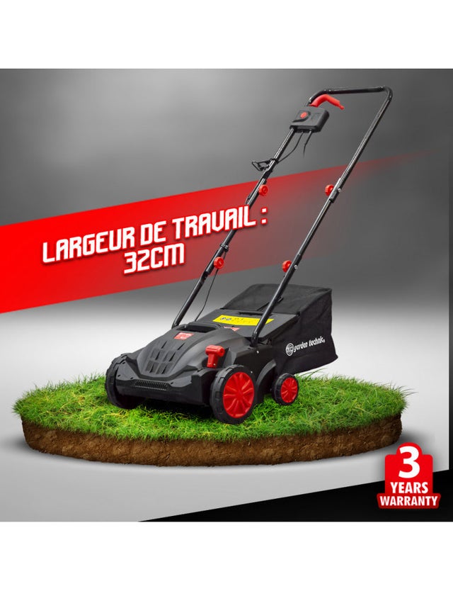 ELEM Garden Technic Arieggiatore/Scarificatore per Prato 2 in 1 1500 W