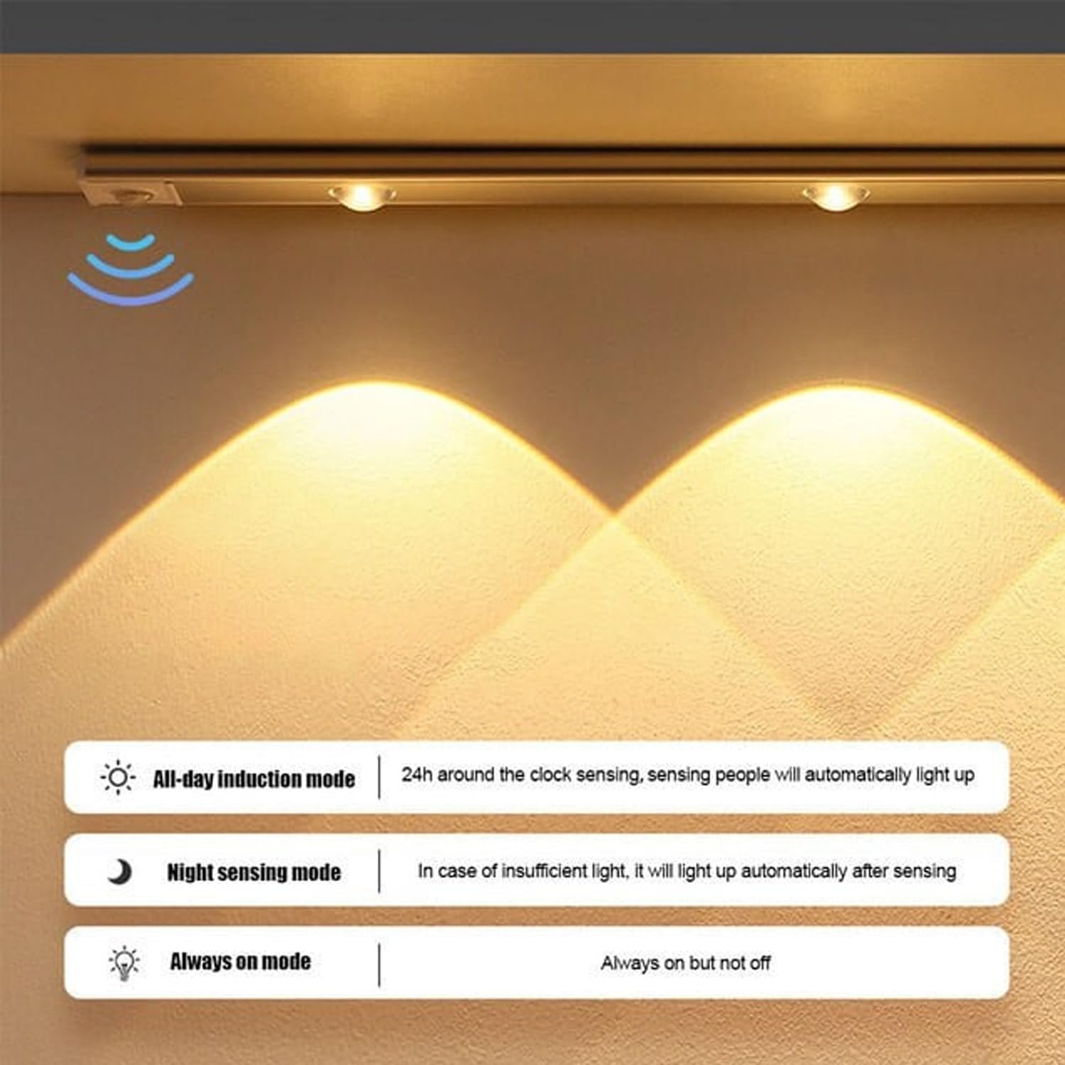 Luce Armadio LED con Sensore, 3 Temperature di Colore Luce