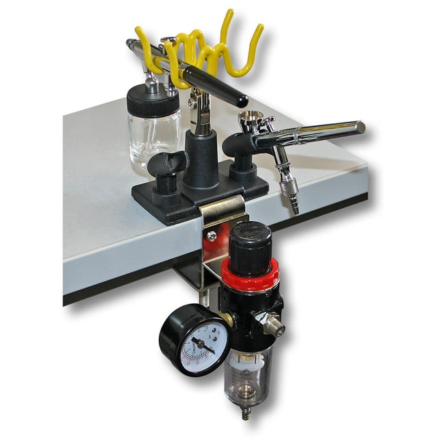 Base Soporte De Mesa Para Hasta 4 Aerógrafos Nuevo