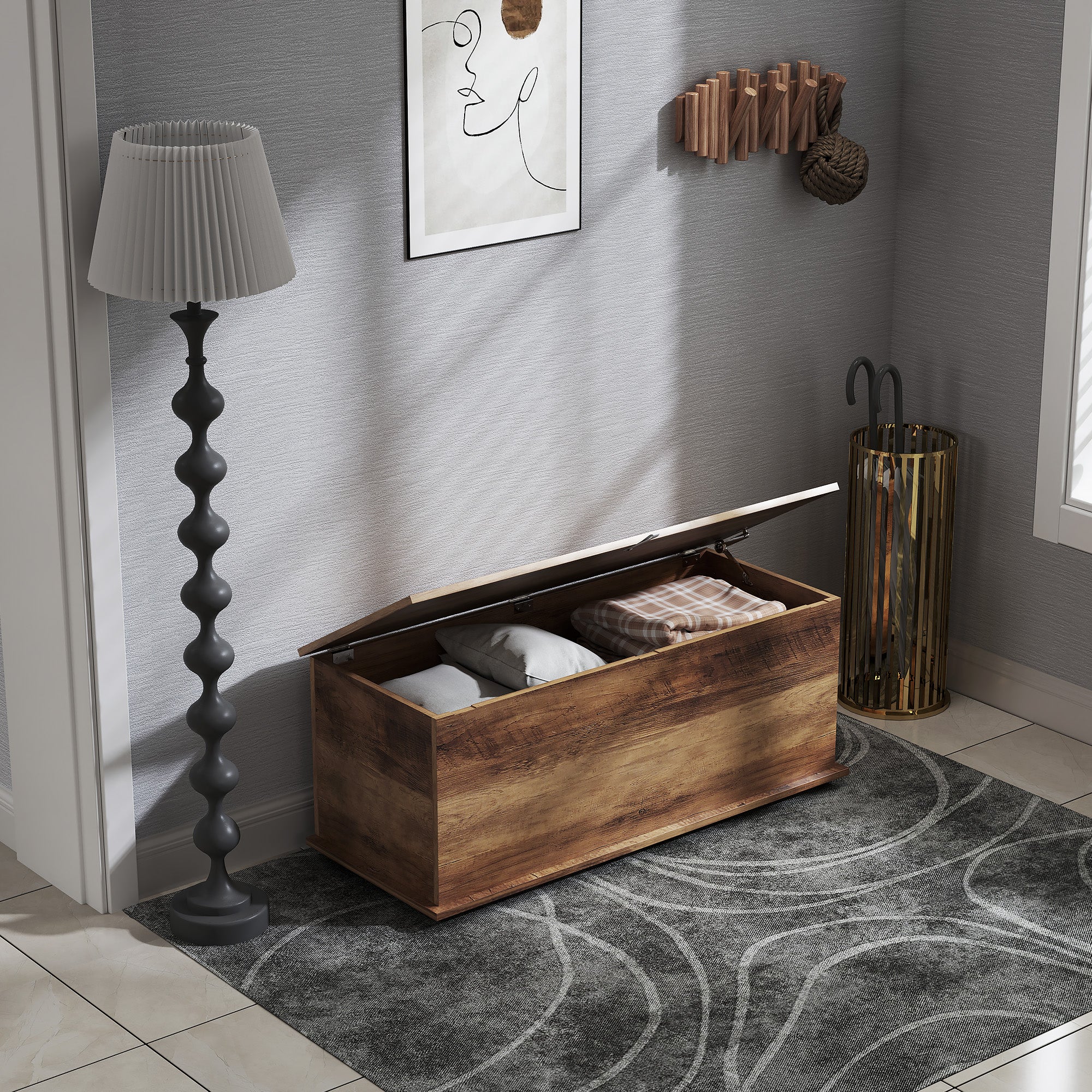 Coffre de rangement Panneaux de particules HOMCOM - 9