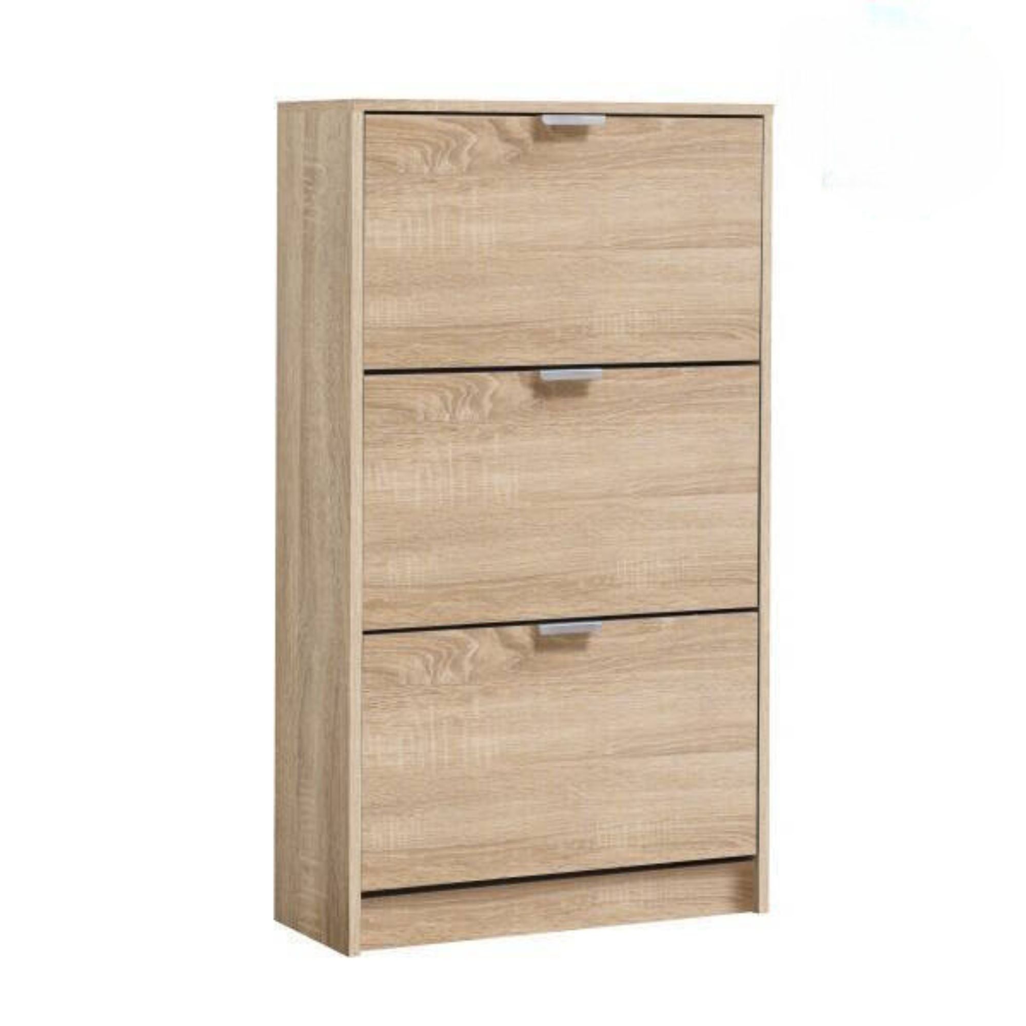 3-drzwiowy stojak na buty Sonoma Oak | Magazynuje do 9 par butów | 67x28x119 cm
