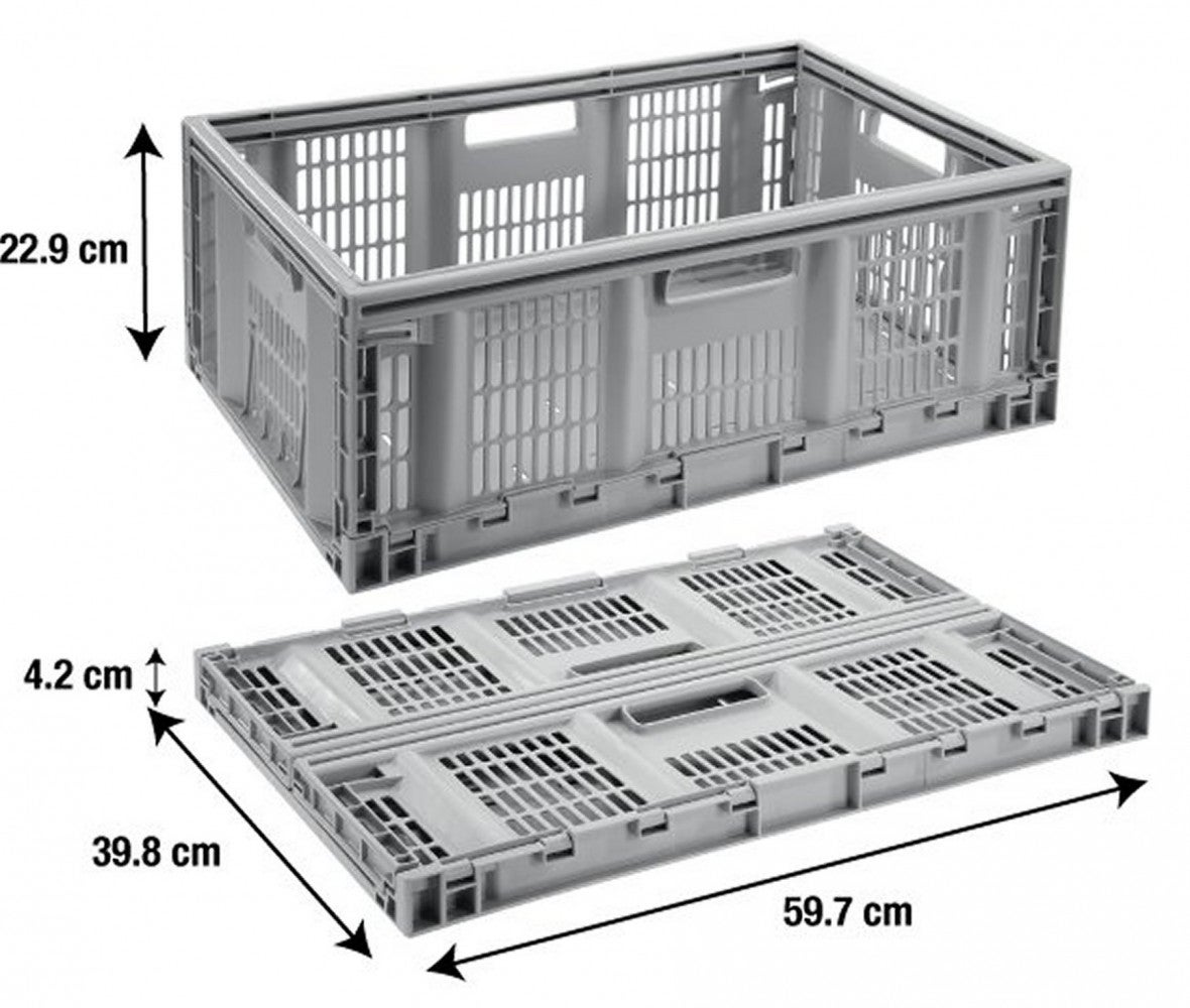 TONTARELLI armadietto plastica grigia L.60 x P.40 x H.22,9 cm, 46 l - 2