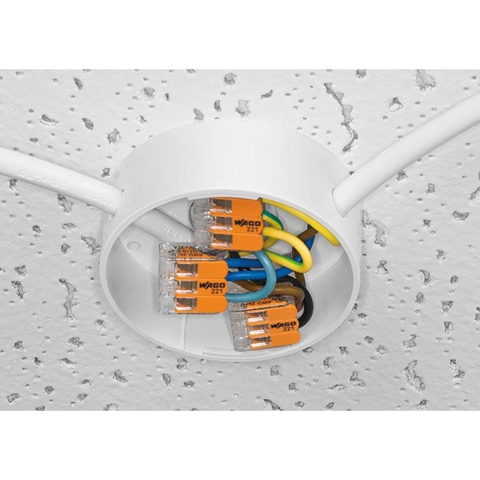 Borne WAGO 221 Mini 3x4mm² à leviers souple & rigide - WAGO - 50pcs - 221-413 - 3