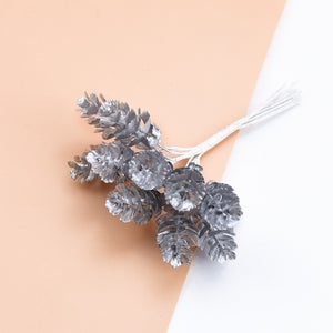 Lot De 45 Branches De Pin Artificielles - 25,4x6,35 Cm - Pour Décorations Noël, Couronnes, DIY