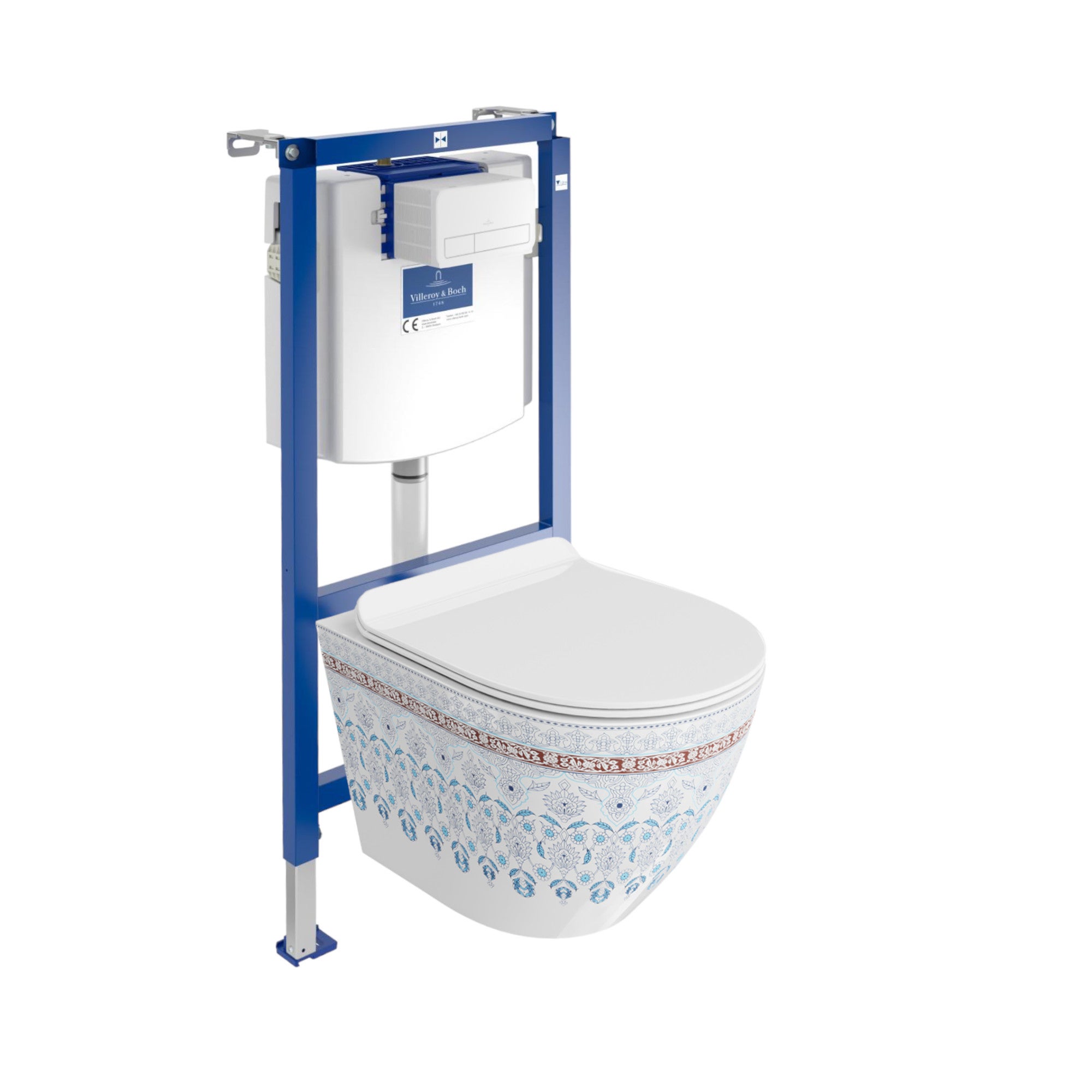 Villeroy Boch Viconnect H Wc B Ti Support Avec Plaque De Commande