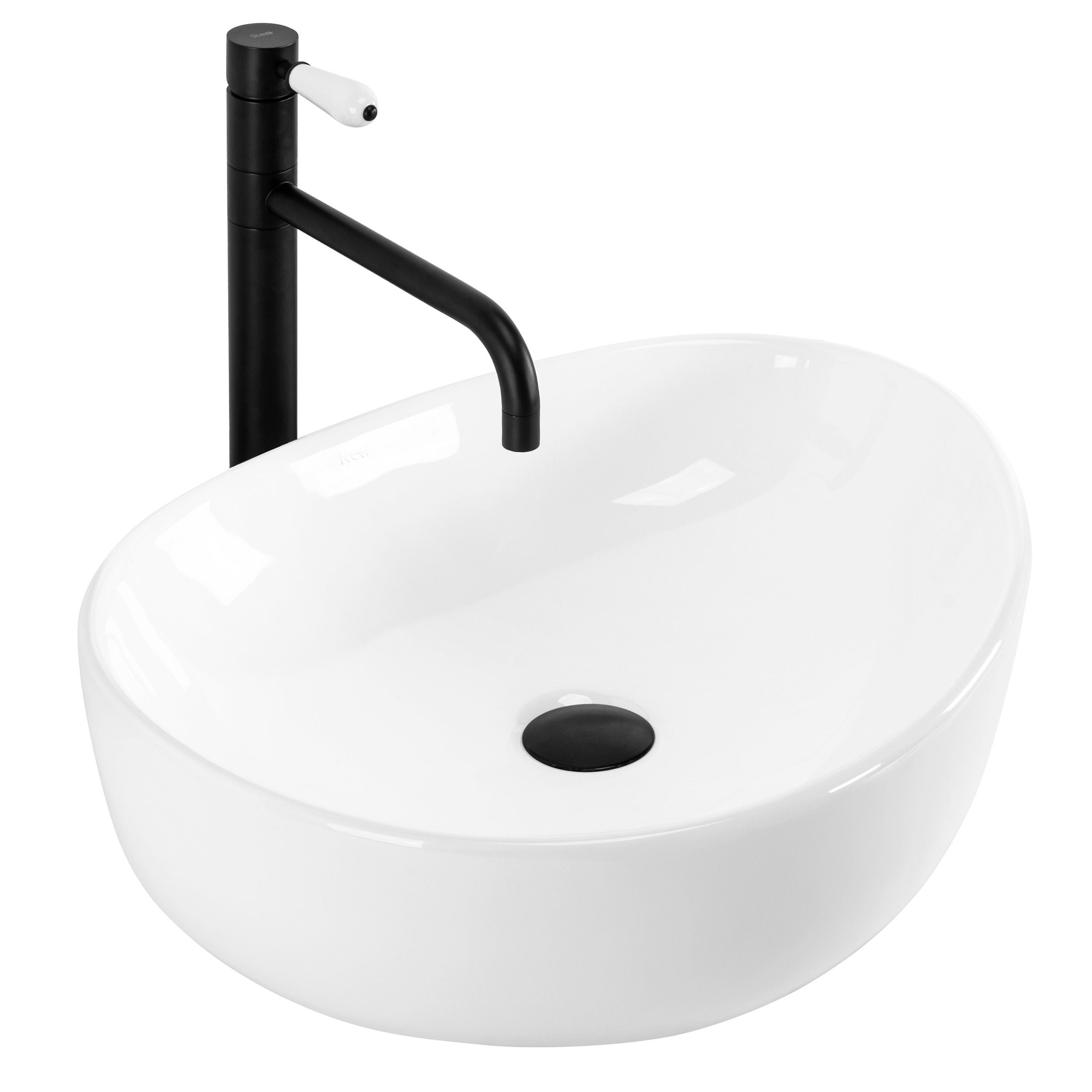 Umywalka Nablatowa Rea Vanila Biały 51 X 39,5