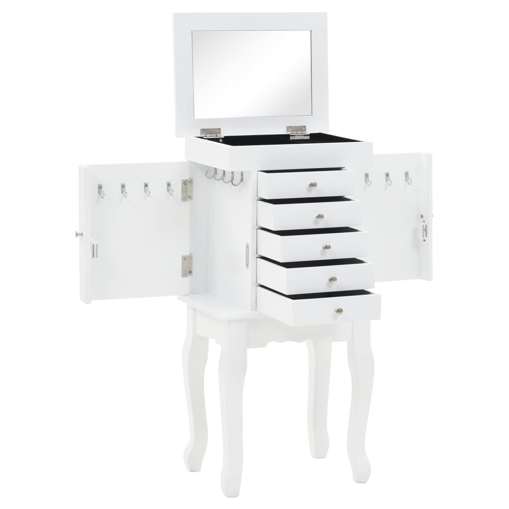 Maison exclusive - armario joyero de pie blanco